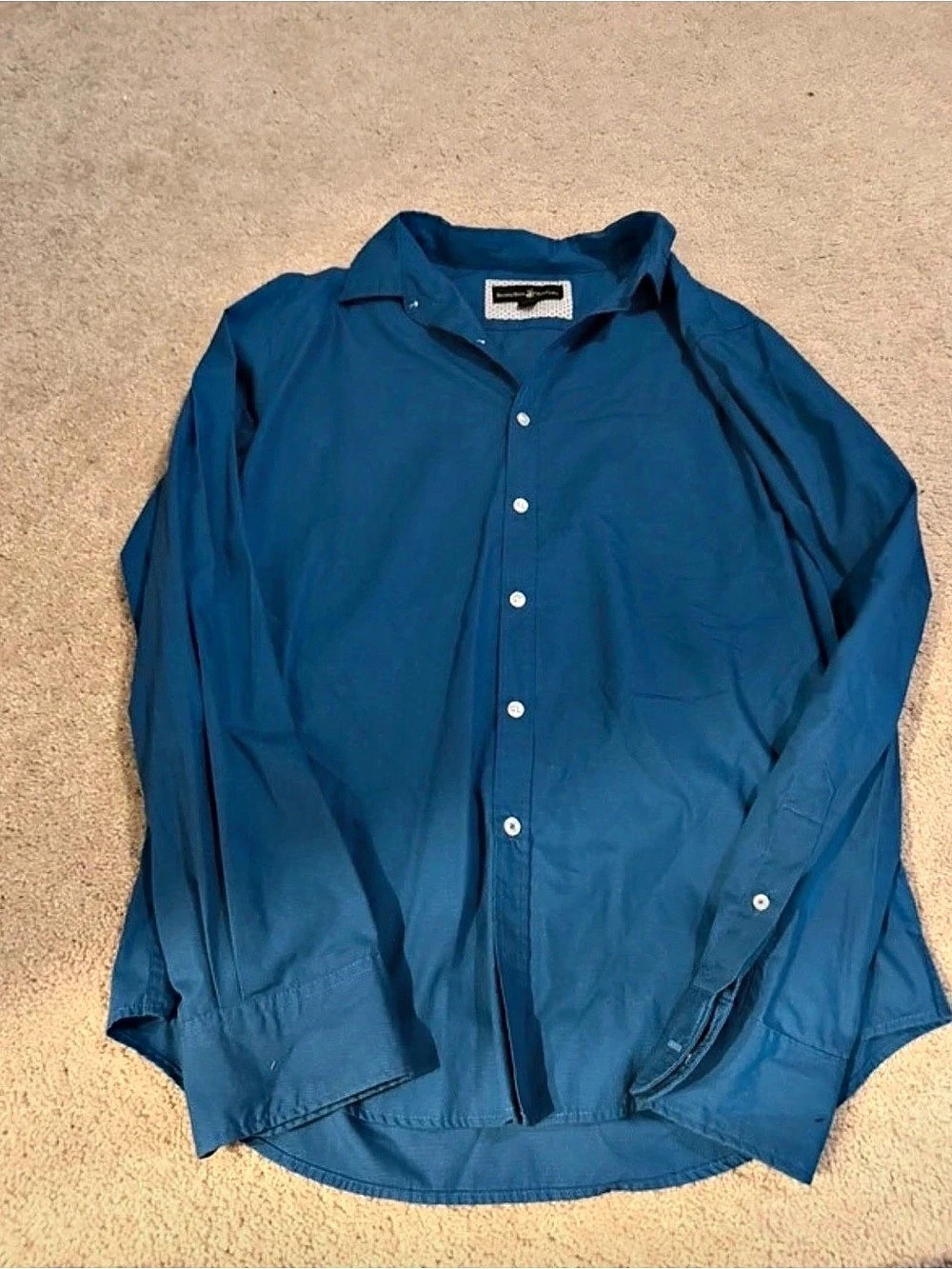 Banana Republic Men's Blue Button Down Shirt